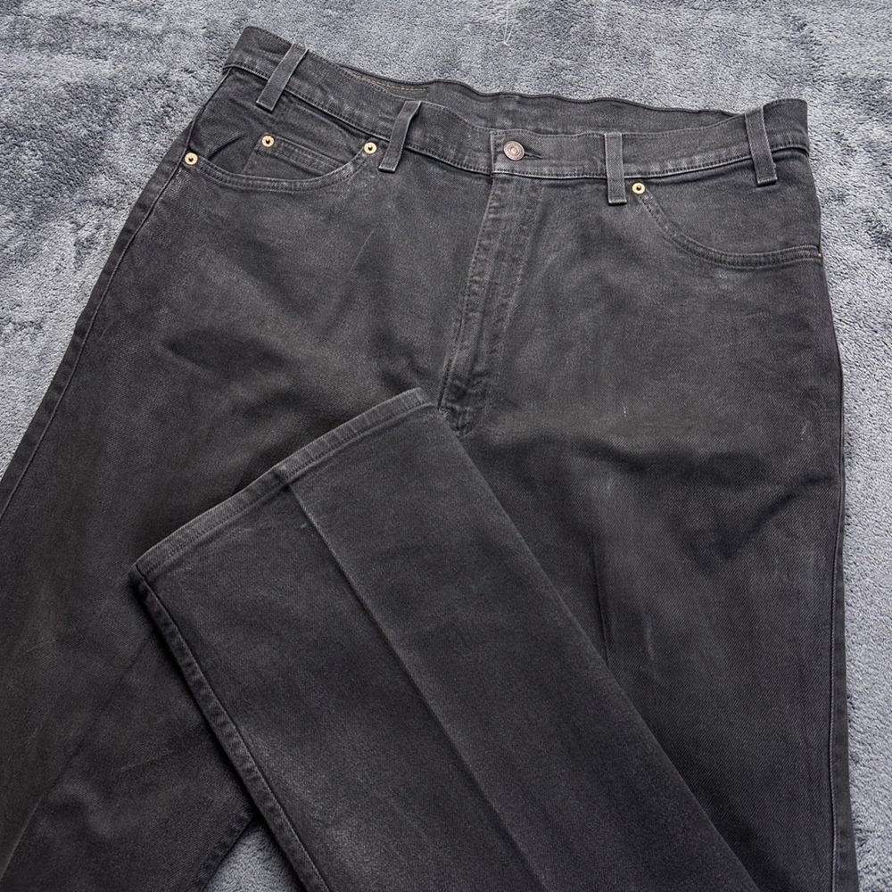 Vintage Levi's 517 Orange Tab Jeans Mens 38x32 Black Made in USA 1995 Bootcut